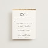 "The Ritz" - Foil-Pressed Multi-Event RSVP Cards in Quartz by Kristie Kern - Front