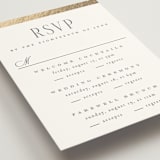 "The Ritz" - Foil-Pressed Multi-Event RSVP Cards in Quartz by Kristie Kern - Detail