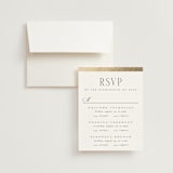 "The Ritz" - Foil-Pressed Multi-Event RSVP Cards in Quartz by Kristie Kern - RSVP with Envelope