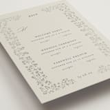 "Floral Romance" - Foil-Pressed Multi-Event RSVP Cards in Something Blue by Gwen Bedat - Detail