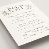 "Enchanted" - Foil-Pressed Multi-Event RSVP Cards in Mist by Laura Hankins - Detail