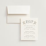 "Enchanted" - Foil-Pressed Multi-Event RSVP Cards in Mist by Laura Hankins - RSVP with Envelope