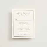 "Flowering Vine" - Foil-Pressed Multi-Event RSVP Cards in Bluebell by Everett Paper Goods - Front