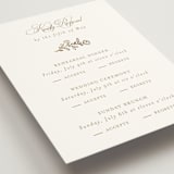 "Gold Crest" - Foil-Pressed Multi-Event RSVP Cards in Ivory by Mansi Verma - Detail
