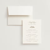 "Gold Crest" - Foil-Pressed Multi-Event RSVP Cards in Ivory by Mansi Verma - RSVP with Envelope