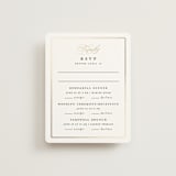 "Timeless" - Foil-Pressed Multi-Event RSVP Cards in Linen by Erica Krystek - Front