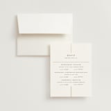 "Formal lines" - Foil-Pressed Multi-Event RSVP Cards in Iron by Erica Krystek - RSVP with Envelope