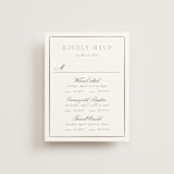 "Posy" - Foil-Pressed Multi-Event RSVP Cards in Blush by Everett Paper Goods - Front