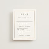 "Lustre" - Foil-Pressed Multi-Event RSVP Cards in Cloud by Nicole Walsh - Front