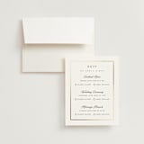 "Opulence" - Foil-Pressed Multi-Event RSVP Cards in Pearl by Stacey Meacham - RSVP with Envelope