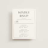 "Loren" - Foil-Pressed Multi-Event RSVP Cards in Cotton by Christie Garcia - Front