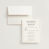 "Loren" - Foil-Pressed Multi-Event RSVP Cards in Cotton by Christie Garcia - RSVP with Envelope