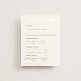 "The Gallery" - Foil-Pressed Multi-Event RSVP Cards in Quartz by Kristie Kern - Front