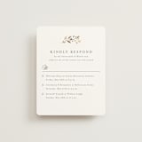 "Embrace" - Foil-Pressed Multi-Event RSVP Cards in Cloudy by Jennifer Postorino - Front