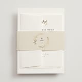 "Embrace" - Foil-Pressed Multi-Event RSVP Cards in Cloudy by Jennifer Postorino - Assembled with Belly Band