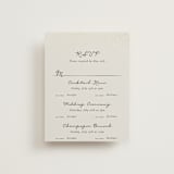 "Hand Illustrated Whimsical Chandelier" - Foil-Pressed Multi-Event RSVP Cards in Noir by Jackie Crawford - Front