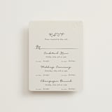 "Hand Illustrated Whimsical Chandelier" - Foil-Pressed Multi-Event RSVP Cards in Noir by Jackie Crawford - Front