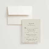 "Hand Illustrated Whimsical Chandelier" - Foil-Pressed Multi-Event RSVP Cards in Noir by Jackie Crawford - RSVP with Envelope