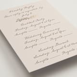 "Manuet" - Foil-Pressed Multi-Event RSVP Cards in Vanilla by Petra Kern - Detail