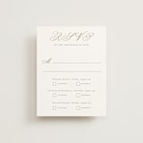 "Formally" - Foil-Pressed Multi-Event RSVP Cards in Mist by Sarah Brown - Front