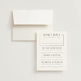 "Documentary" - Foil-Pressed Multi-Event RSVP Cards in Lily by Heather Schertzer - RSVP with Envelope