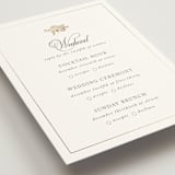 "Here With You" - Foil-Pressed Multi-Event RSVP Cards in Classic Bride by Design Lotus - Detail