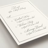 "toulomotiri" - Foil-Pressed Multi-Event RSVP Cards in Sugar by chocomocacino - Detail