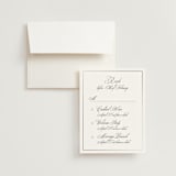 "toulomotiri" - Foil-Pressed Multi-Event RSVP Cards in Sugar by chocomocacino - RSVP with Envelope