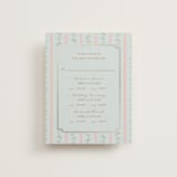 "Castle" - Foil-Pressed Multi-Event RSVP Cards in Hummingbird by Claudia Orengo - Front