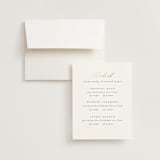 "You & Me" - Foil-Pressed Multi-Event RSVP Cards in Classique by Design Lotus - RSVP with Envelope