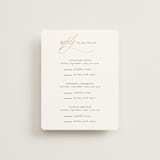 "Aligned" - Foil-Pressed Multi-Event RSVP Cards in Spun Sugar by Jessica Williams - Front