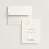 "Aligned" - Foil-Pressed Multi-Event RSVP Cards in Spun Sugar by Jessica Williams - RSVP with Envelope