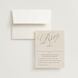 "Mirin" - Foil-Pressed Multi-Event RSVP Cards in Linen by Kate Ahn - RSVP with Envelope