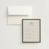 "Refined" - Foil-Pressed Multi-Event RSVP Cards in Deep Olive by Nicole Walsh - RSVP with Envelope