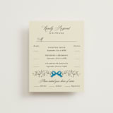 "Josephine" - Foil-Pressed Multi-Event RSVP Cards in Marine by Jackie Crawford - Front
