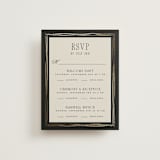 "Emilie" - Foil-Pressed Multi-Event RSVP Cards in Noir by Randi Cirelli - Front