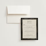 "Emilie" - Foil-Pressed Multi-Event RSVP Cards in Noir by Randi Cirelli - RSVP with Envelope