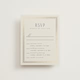 "Tiled Romance" - Foil-Pressed Multi-Event RSVP Cards in Dynasty Blue by Ana de Sousa - Front