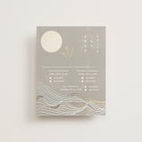 "Asahi" - Foil-Pressed Multi-Event RSVP Cards in Ash by Jelena Vuletic - Front