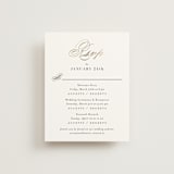 "Gilded Ampersand" - Foil-Pressed Multi-Event RSVP Cards in Cotton by Jennifer Postorino - Front