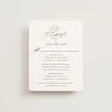 "Gilded Ampersand" - Foil-Pressed Multi-Event RSVP Cards in Cotton by Jennifer Postorino - Front