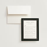 "Majesty" - Foil-Pressed Multi-Event RSVP Cards in Onyx by Nicoletta Savod - RSVP with Envelope