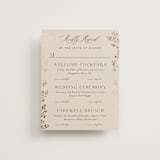 "Shining Florals" - Foil-Pressed Multi-Event RSVP Cards in Almond by frau brandt - Front