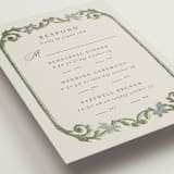 "grandeur" - Foil-Pressed Multi-Event RSVP Cards in Bluebell by Jen Owens - Detail