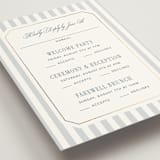 "Seashore" - Foil-Pressed Multi-Event RSVP Cards in Coast by Kelly Schmidt - Detail