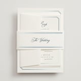 "othellolagkage" - Foil-Pressed Multi-Event RSVP Cards in Pearl by chocomocacino - Assembled with Belly Band