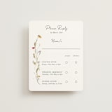 "Coastal Bloom" - Foil-Pressed Multi-Event RSVP Cards in Garden Green by Lucrecia Caporale - Front