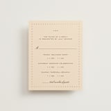 "Sweet Fancy" - Foil-Pressed Multi-Event RSVP Cards in Coco by Ani Somi - Front