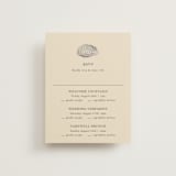 "Cove" - Foil-Pressed Multi-Event RSVP Cards in Sand by Jennifer Lew - Front