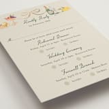 "Garden Feast" - Foil-Pressed Multi-Event RSVP Cards in Garden by Elly - Detail
